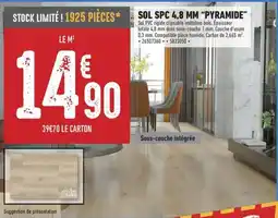 Brico Cash Sol spc pyramide offre