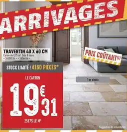 Brico Cash Travertin offre