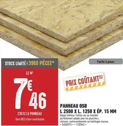 Brico Cash Panneau osb offre