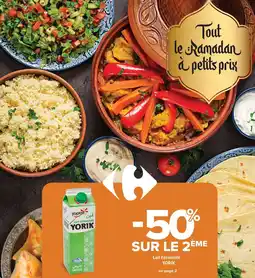 Carrefour Market Lait fermenté yorik offre