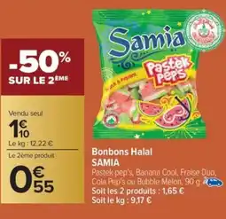 Carrefour Market Bonbons halal samia offre
