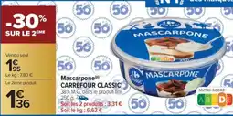Carrefour Market Mascarpone carrefour classic offre