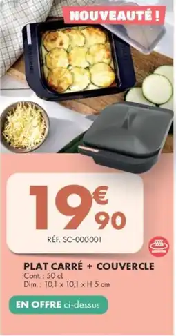 Guy Demarle Plat carré + couvercle offre