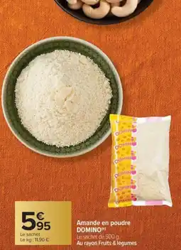 Carrefour Market Amande en poudre domino offre