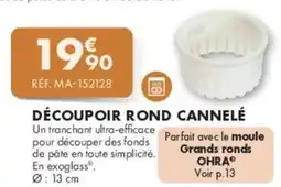 Guy Demarle Découpoir rond cannelé offre