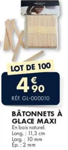 Guy Demarle Bâtonnets à glace maxi offre