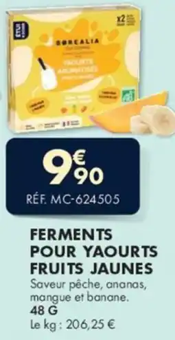 Guy Demarle Ferments pour yaourts fruits jaunes offre