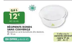 Guy Demarle Récipients ronds sans couvercle offre