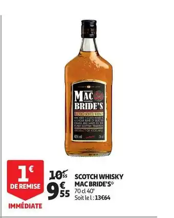 Auchan Scotch Whisky Mac Bride's offre