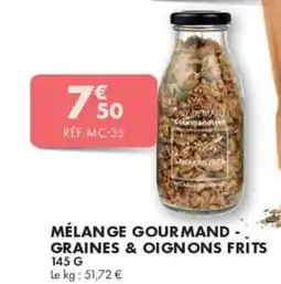 Guy Demarle Mélange gourmand graines & oignons frits offre