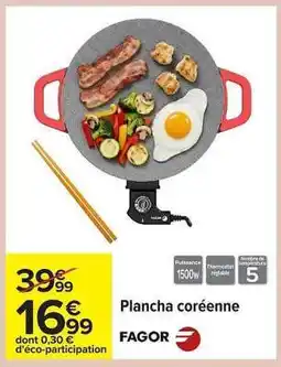 Carrefour Plancha coréenne offre
