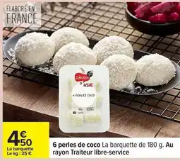 Carrefour 6 perles de coco offre