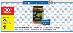 Carrefour Haricots verts extra-fins CARREFOUR EXTRA offre