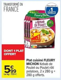 Carrefour Plat Cuisiné Fleury Michon offre