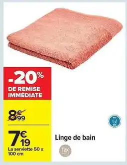 Carrefour Linge de bain offre