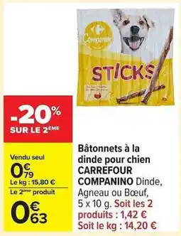 Carrefour CARREFOUR COMPANINO Sticks offre
