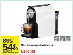 Carrefour Machine à expresso blanche offre