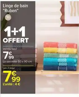 Carrefour Linge de bain 'Ruben' offre