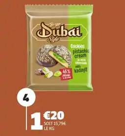 Gifi Bergen cookie dubai style crème pistache offre