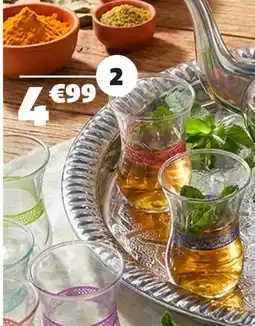 Gifi Lot de 6 verres à thé verre offre
