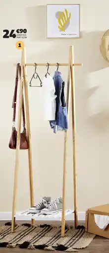 Gifi Porte-vêtements en bois offre