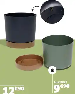 Gifi Pot de fleurs avec soucoupe noir offre