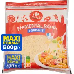 Carrefour Market Carrefour classic' emmental râpé maxi format offre