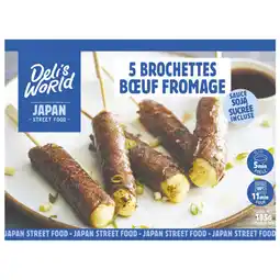 Carrefour Delis world brochette boeuf fromage surgelé offre