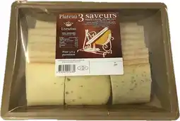 Carrefour Livradois plateau 3 saveurs pour raclette : tranchettes nature, poivre, ail des ours offre