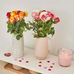 Carrefour Carrefour bouquet de 15 roses arlequin offre