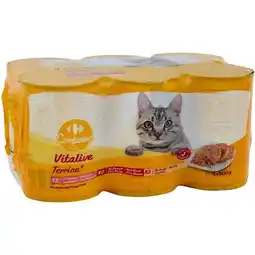 Carrefour Carrefour companino vitalive pâtées repas pour chats offre