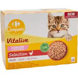 Carrefour Carrefour companino vitalive pâtée pour chats offre