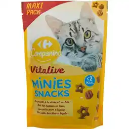 Carrefour Carrefour companino vitalive snack pour chat offre