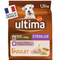 Carrefour Ultima affinity croquettes pour petit chien 10kg offre
