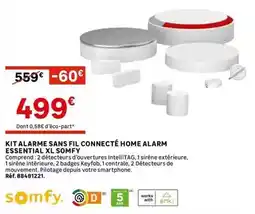 Leroy Merlin Somfy - kit alarme sans fil connecté home alarm essential xl offre