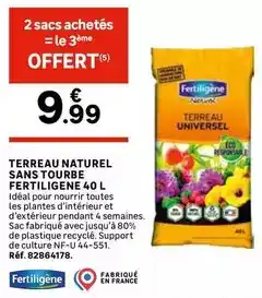Leroy Merlin Fertiligène - terreau naturel sans tourbe offre