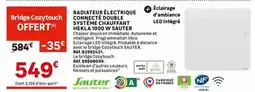 Leroy Merlin Sauter - radiateur électrique connecté double systeme chauffeet offre