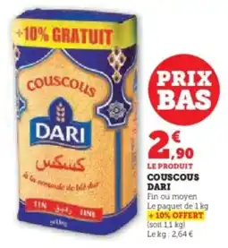 Super U Couscous dari offre