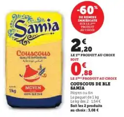 Super U Couscous de ble samia offre
