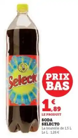 Super U Soda selecto offre