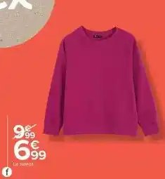 Carrefour Market Sweat garçon offre