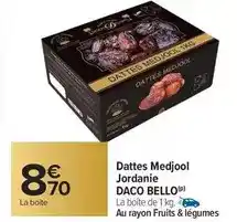Carrefour Drive Daco bello - dattes medjool jordanie offre