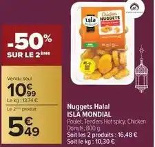Carrefour Drive Isla mondial - nuggets halal offre