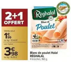 Carrefour Drive Réghalal - blanc de poulet halal offre