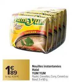 Carrefour Drive Yum yum - nouilles instantanées halal offre