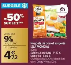 Carrefour Drive Isla mondial - nuggets de poulet surgelés offre