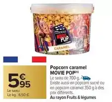 Carrefour Drive Movie pop - popcorn caramel offre