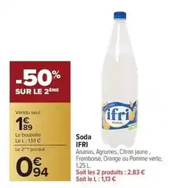 Carrefour Drive Ifri - soda offre