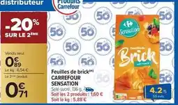 Carrefour Drive Carrefour - feuilles de brick sensation offre
