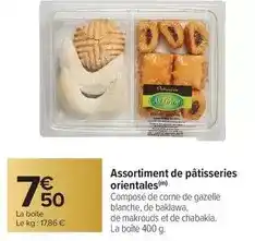 Carrefour Drive Assortiment de pâtisseries orientales offre